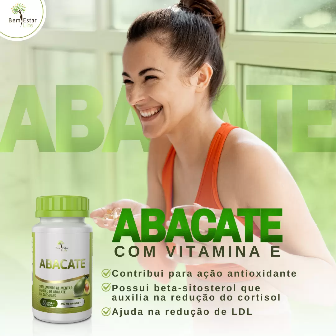 ÓLEO DE ABACATE CONCENTRADO - 60 CAPSULAS 