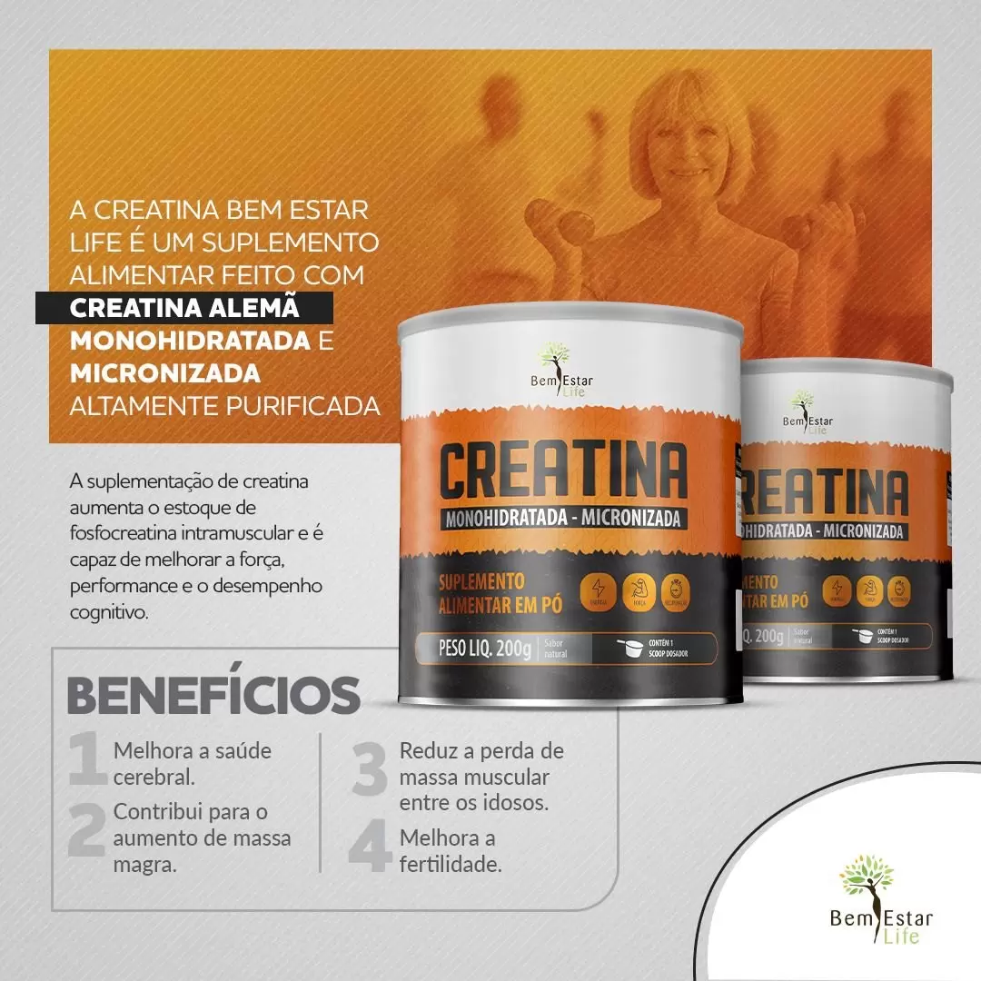 CREATINA MONOHIDRATADA MICRONIZADA -200G
