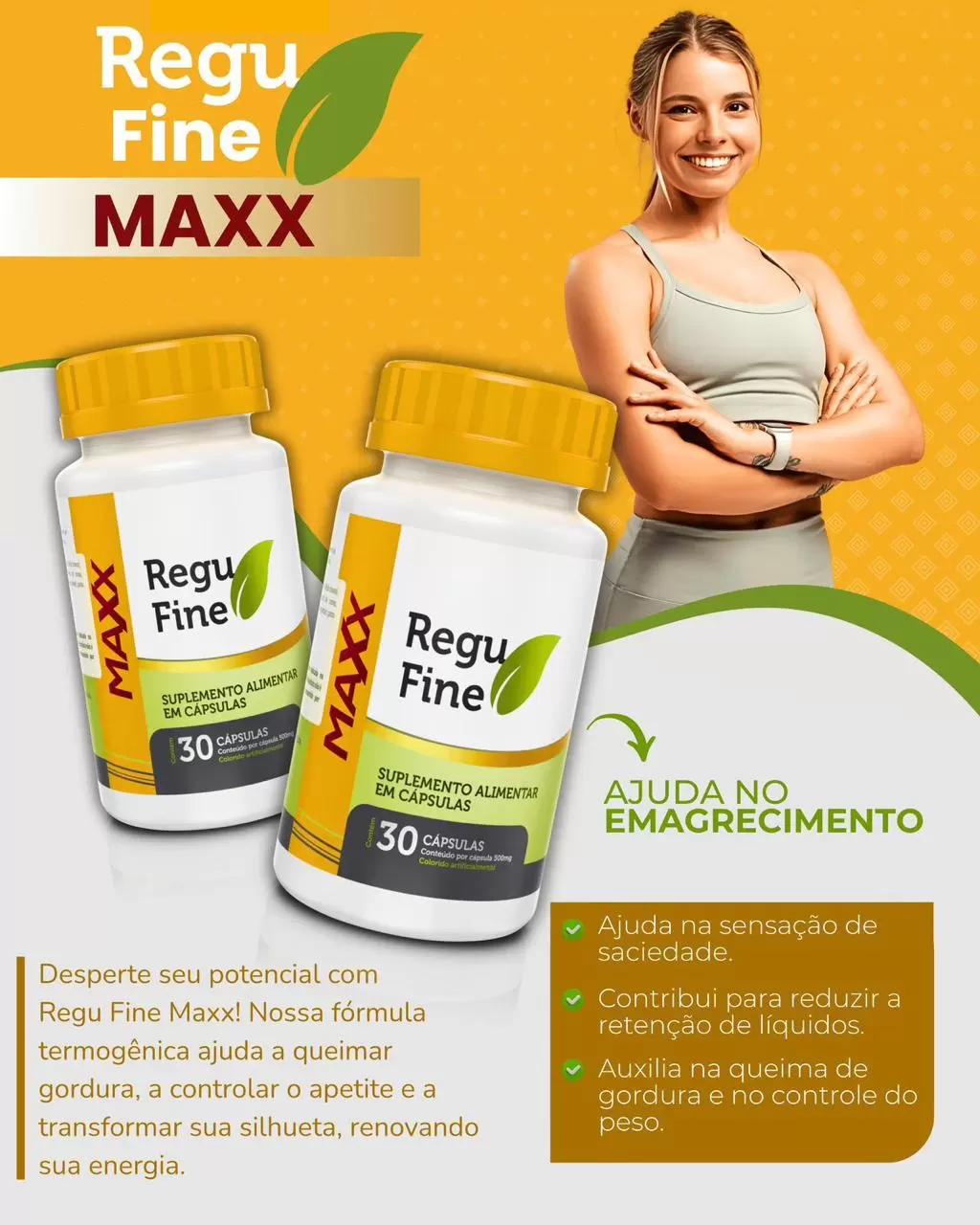COMBO PARA DOIS MESES-DUAS UNIDADES INIBIDOR REGU FINE MAXX