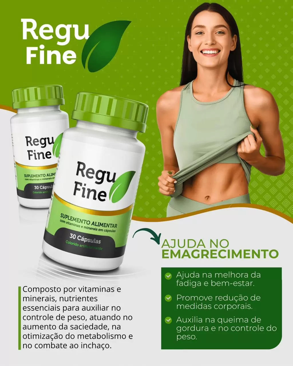 COMBO PARA DOIS MESES-DUAS UNIDADES INIBIDOR REGU FINE TRADICIONAL