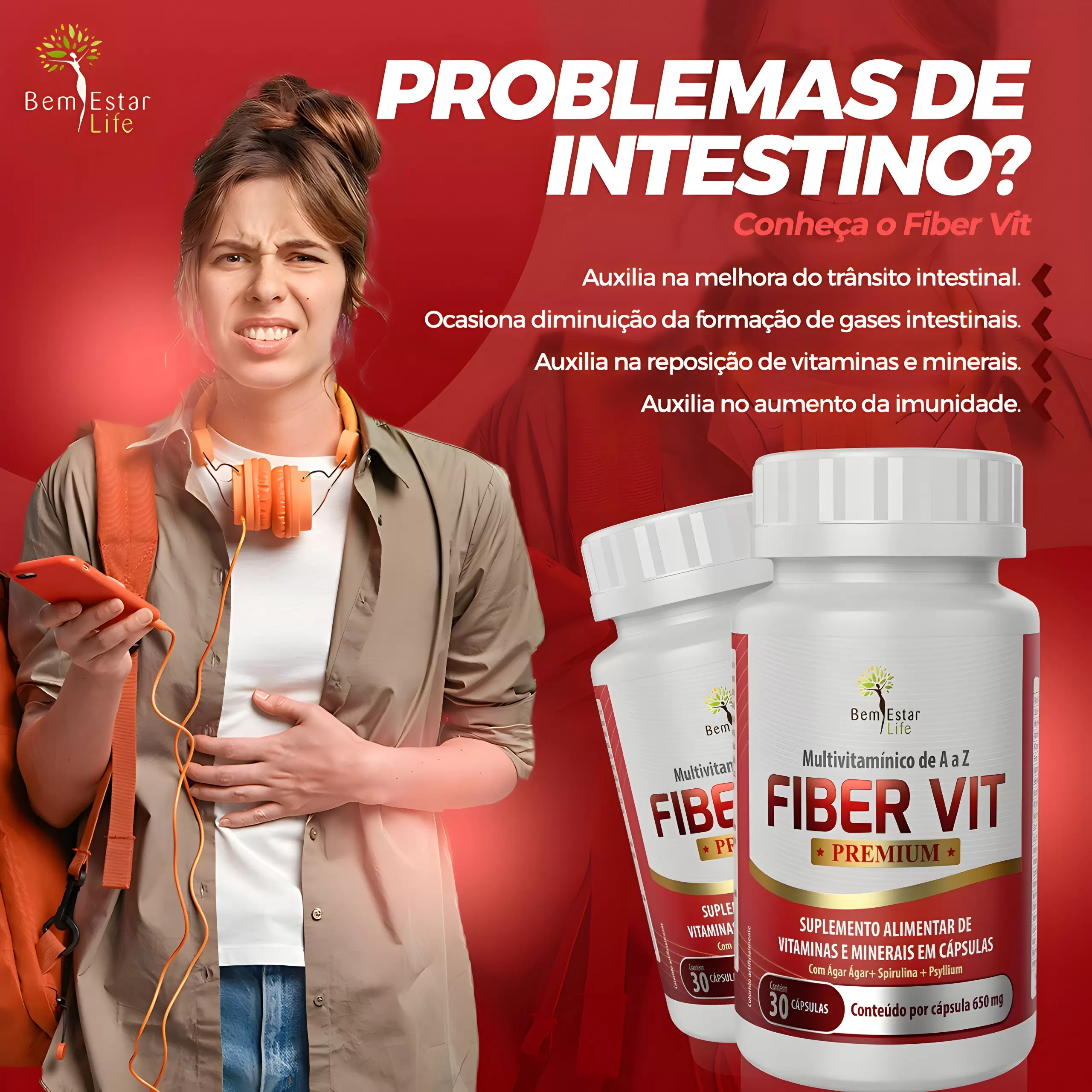 FIBER VIT - MULTIVITAMINICO  - 30 CAPSULAS
